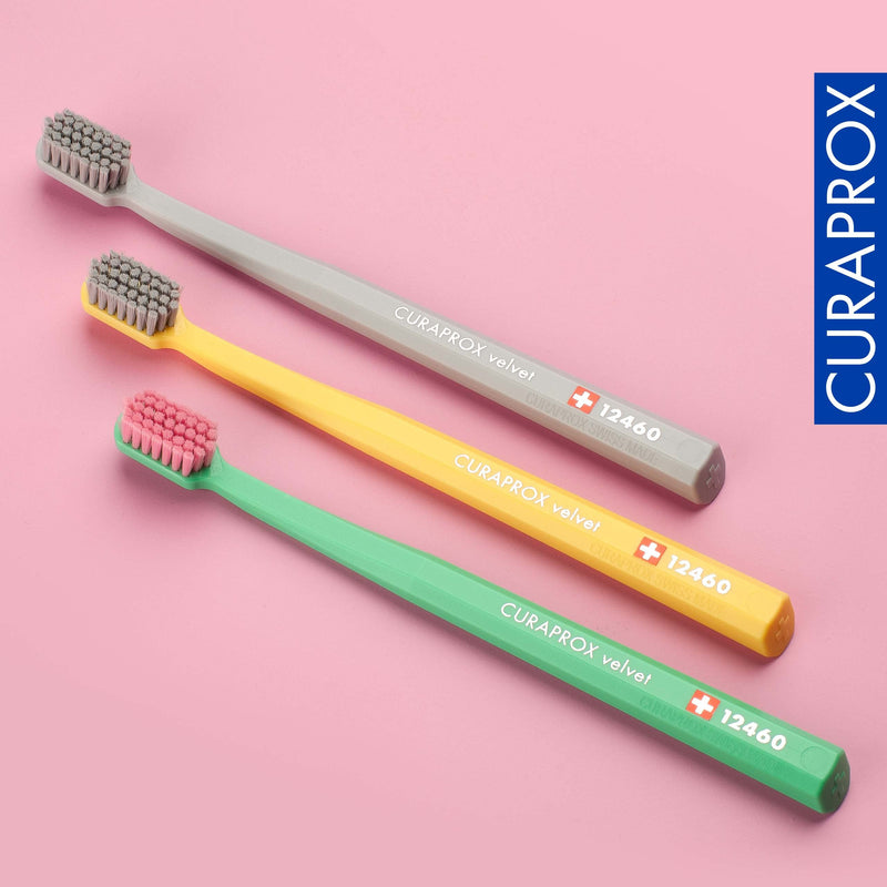 Curaprox CS 12460 Velvet Soft Toothbrush ‚Äì Sensitive Gum Care | Ultra-Gentle Cleaning with 12,460 Filaments | Single Pack, Random Color - BeesActive Australia