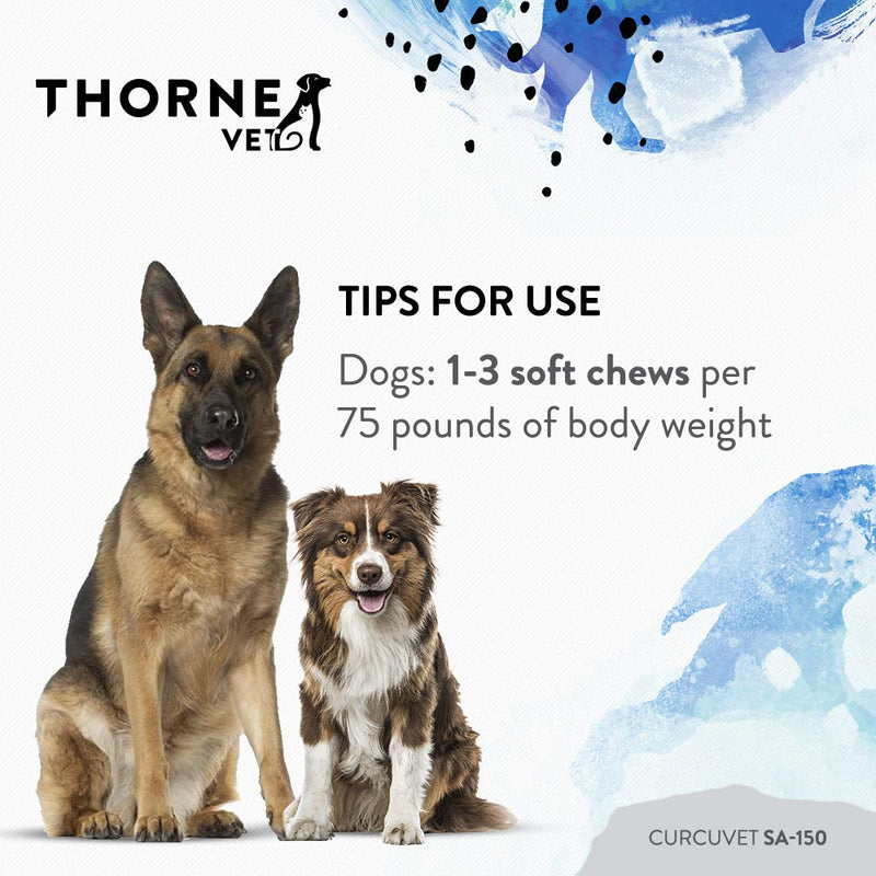 ThorneVet Curcuvet SA 150 and Canine Basic Nutrients Soft Chews Bundle