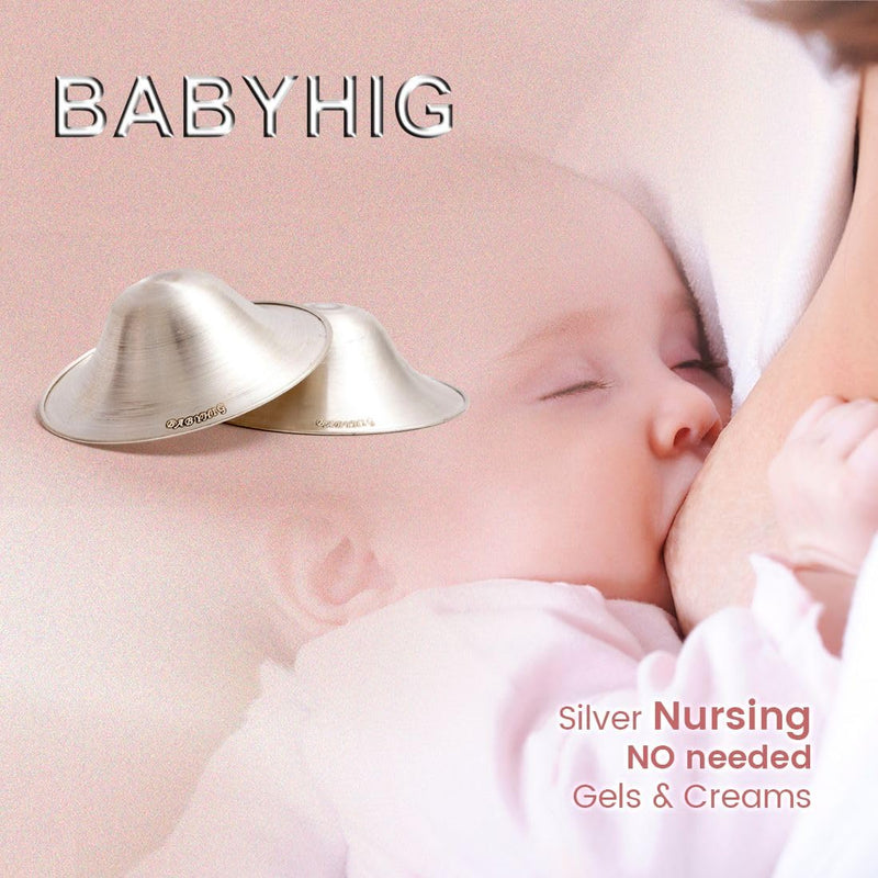 The Orginal Silver Nursing Cups – Silver Nipple Shields for Breastfeeding - Nipple Guards Protector for Breastfeeding - Nipple Shields for Nursing Newborn – Nickel Free – 925 Silver - BeesActive Australia