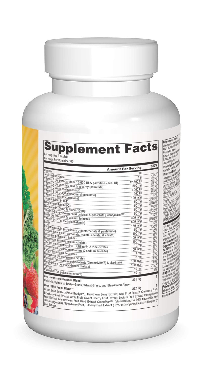 Source Naturals, Life Force® Green Multiple - 180 Tablets | Energy Activator with Superfoods* 180 Count (Pack of 1)