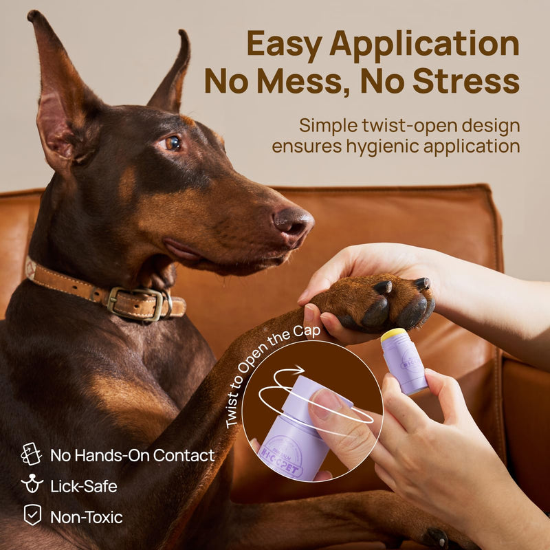 HICC PET Dog Paw Balm for Dogs & Cats, All-Natural Paw Balm, Moisturizing Dry Cracked Paws, Improves Rough Paws, Horse Hoof, Joint Care, 30g