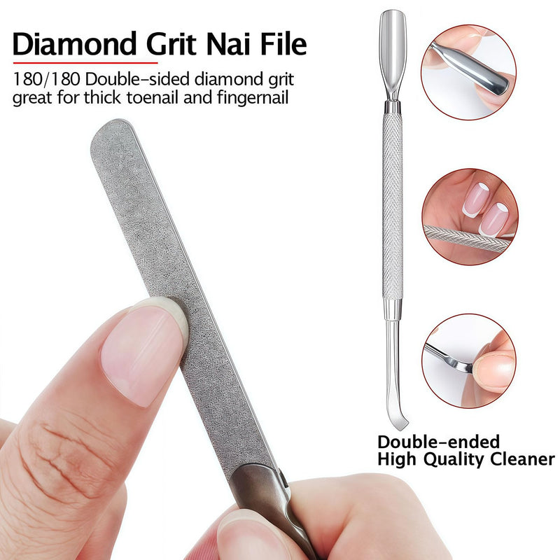 Long Handled Toenail Clippers for Seniors Thick Nails, Ultra Sharp Toe Nail Clippers for Men, Heavy Duty Stainless Steel, 5pcs Set JCDK5PS - BeesActive Australia