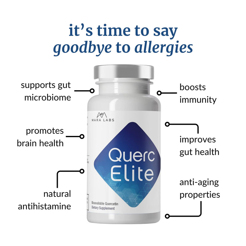 Mara Labs QuercElite Bioavailable Quercetin | 350 mg Quercetin and 250 mg Broccoli Seed Complex | 30 Vegan Capsules
