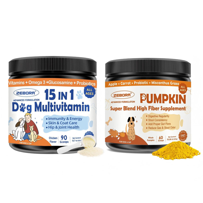 Dog Vitamins Powder & Pumpkin Powder for Dogs