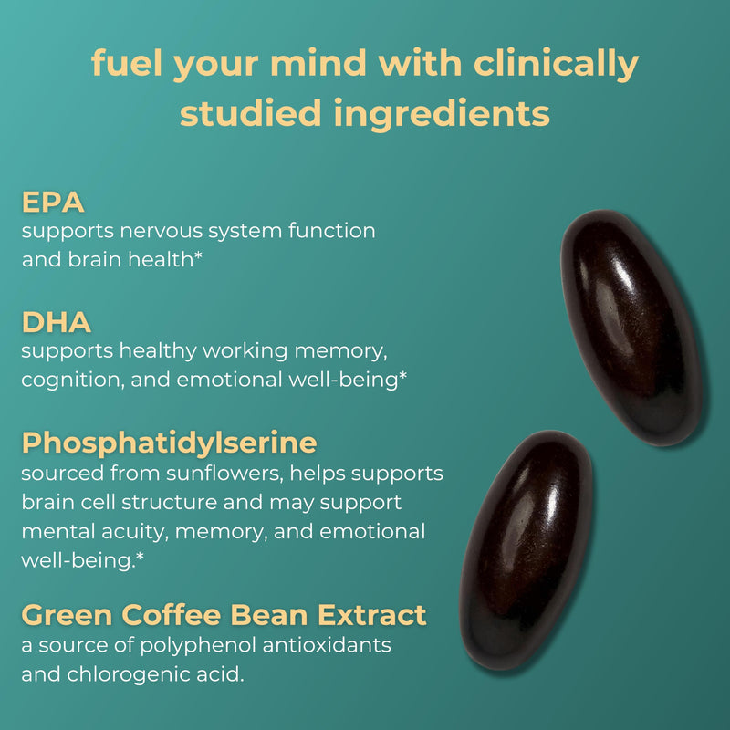 Iwi Life Brain Omega-3, 60 Softgels (30 Servings), Vegan Plant-Based Algae Omega-3 with EPA + DHA, Focus, Memory and Mood Support Dietary Supplement, Krill & Fish Oil Alternative, No Fishy Aftertaste 30 Servings