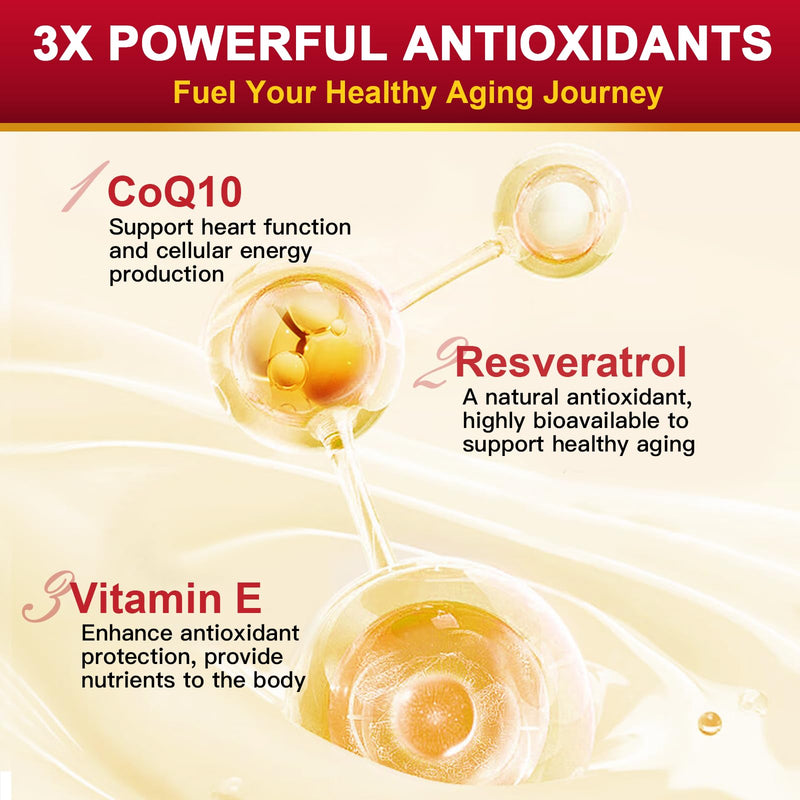 ZEBORA CoQ10-400mg with Trans-Resveratrol, PQQ & Vitamin E - High Absorption Coenzyme-Q10 with BioPerine - Powerful Antioxidant for Heart & Energy-Production,120 Veggie Capsules (Pack of 2) 120 Count (Pack of 2)