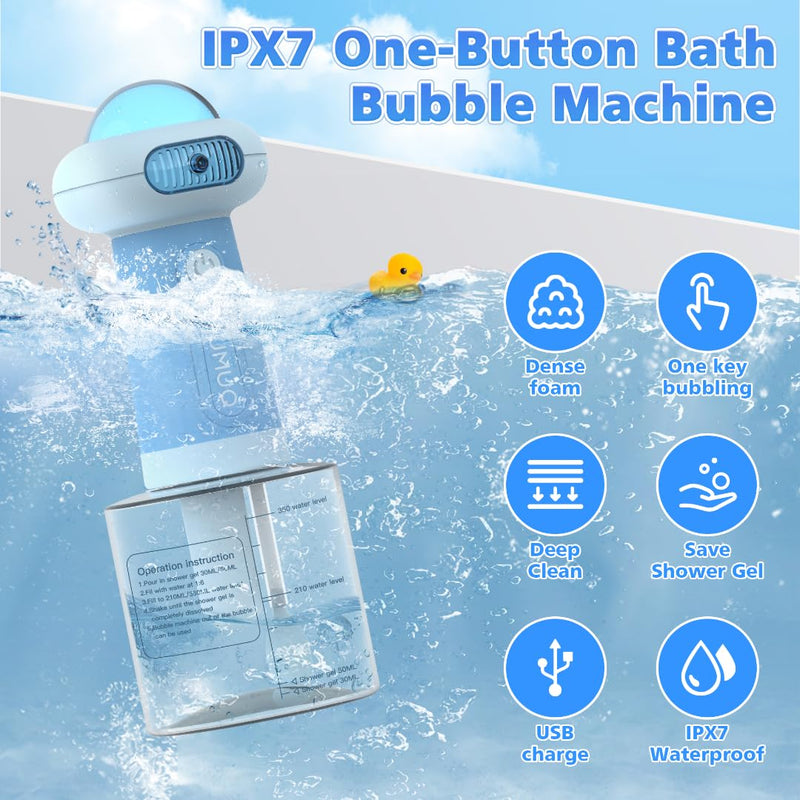 Electric Dog Shampoo Dispenser, Automatic Dog Soap Dispenser, Shampoo Frother Dog Grooming with Brush for Dog and Cat Bathing, Shampoo Foamer for Pet Bathing, Bathroom, Kitchen Sink, Toilet Cleaning - BeesActive Australia