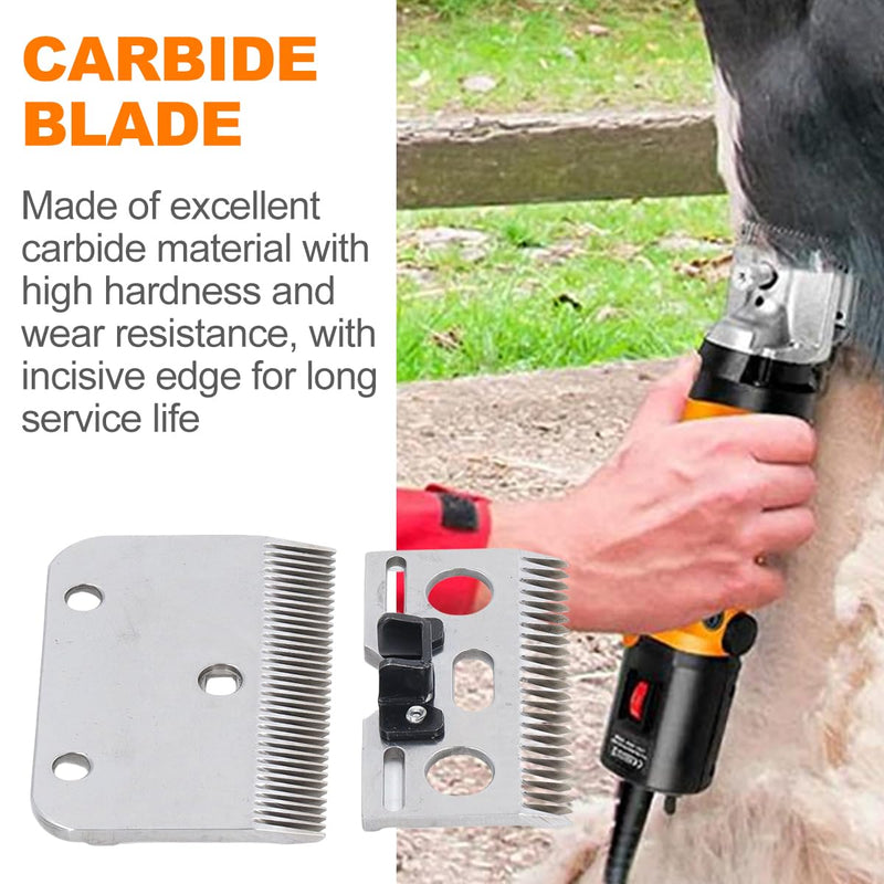 Horse Scissors Replacement Blades, 35 Teeth Professional Carbide Clipper Blades Horse Clipper Replacement Blade Carbide Cattle Hair Trimmer Universal Blades for Horses, Horses, Goats - BeesActive Australia