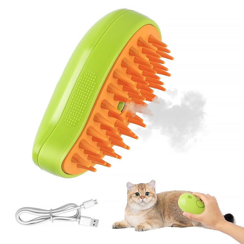 Steamy Cat Brush, Cat Steamy Brush, 3-in-1 Steam Brush for Cats, Cat Spray Massage Comb, with Liquid Inlet, Cat Grooming Brush, Eliminate Flying Hair - BeesActive Australia