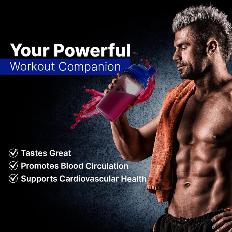 L-Arginine PRO | 5,500mg L-Arginine Plus L-Citrulline 1,100mg Grape Powder Drink Mix Supplement for Increased Nitric Oxide Production 13.97 Ounce (Pack of 1)