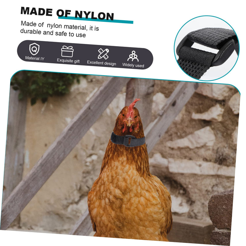 4pcs Neck Pet Collar Nylon Chicken Collar Rooster Neck Collar No Crow Rooster Band -Noise Collars Nylon Roosters Collars Noise Rooster Collar Poultry 2 Pack - BeesActive Australia