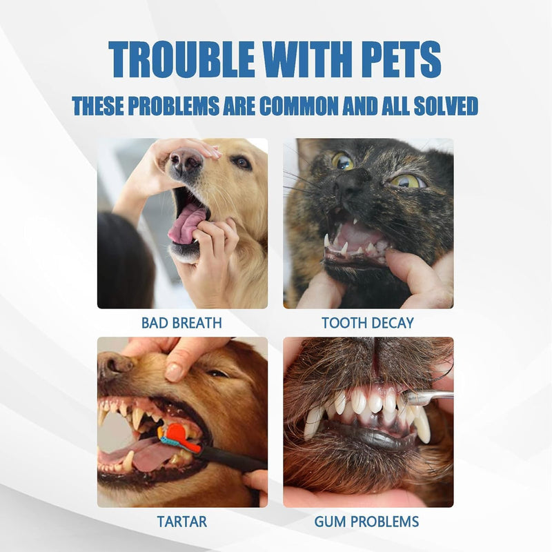 Pet Oral Tartar Remover Spray, Pets Oral Tartars Removers Foaming Tartars, Dog Teeth Cleaning Foam for Dogs & Cats, Pet Dental Foaming Care Sprays（1PC）
