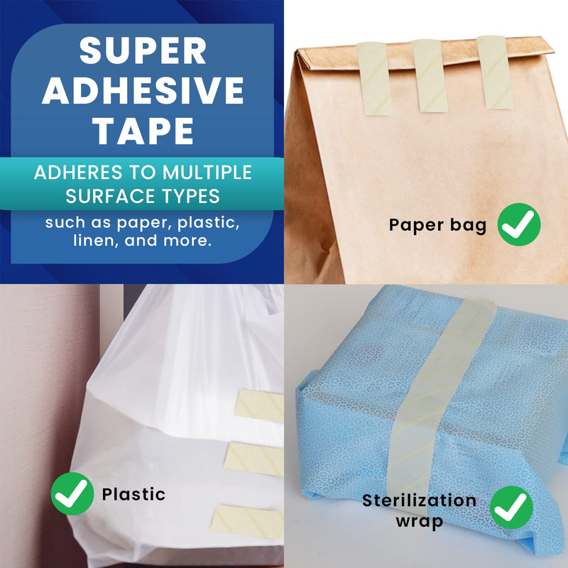 60 Yd. Roll of Autoclave Tape – Indicates Sterilization for Dental Tools, Surgical Instruments & Tattoo Accessories – Heat Tape for Chemical, Dry Heat & Autoclave Sterilizers 5 3/4" - BeesActive Australia