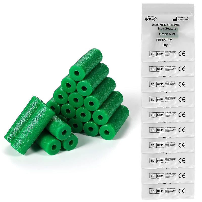 20 Pcs Chewie For Invisalign Aligners, Aligner Tray Seaters For Invisible Braces, Dental Aligner Trays Seater Chewie, Orthodontic Aligners Teeth Chompers Unscented Flavor Pack Of 2 (Unscented) - BeesActive Australia