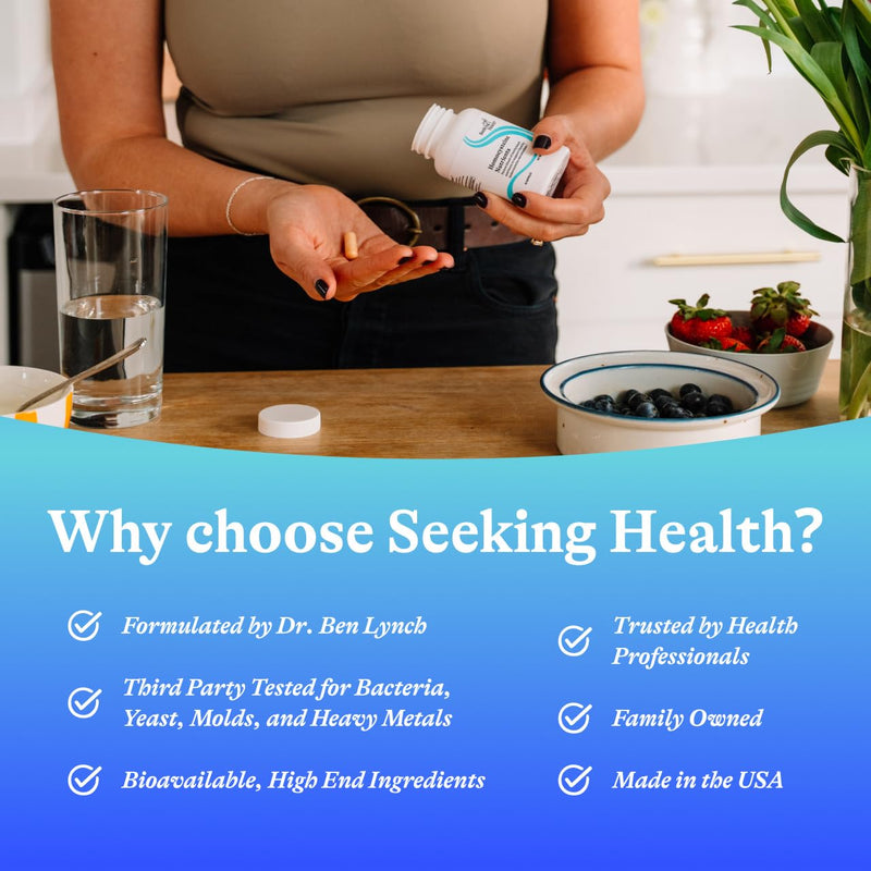 Seeking Health Homocysteine Nutrients - Supplement Formula with L-Methylfolate & Vitamin B12, B6 & B2 - Supports Healthy Cognition & Brain Function - Aids Homocysteine Metabolism - 60 Capsules