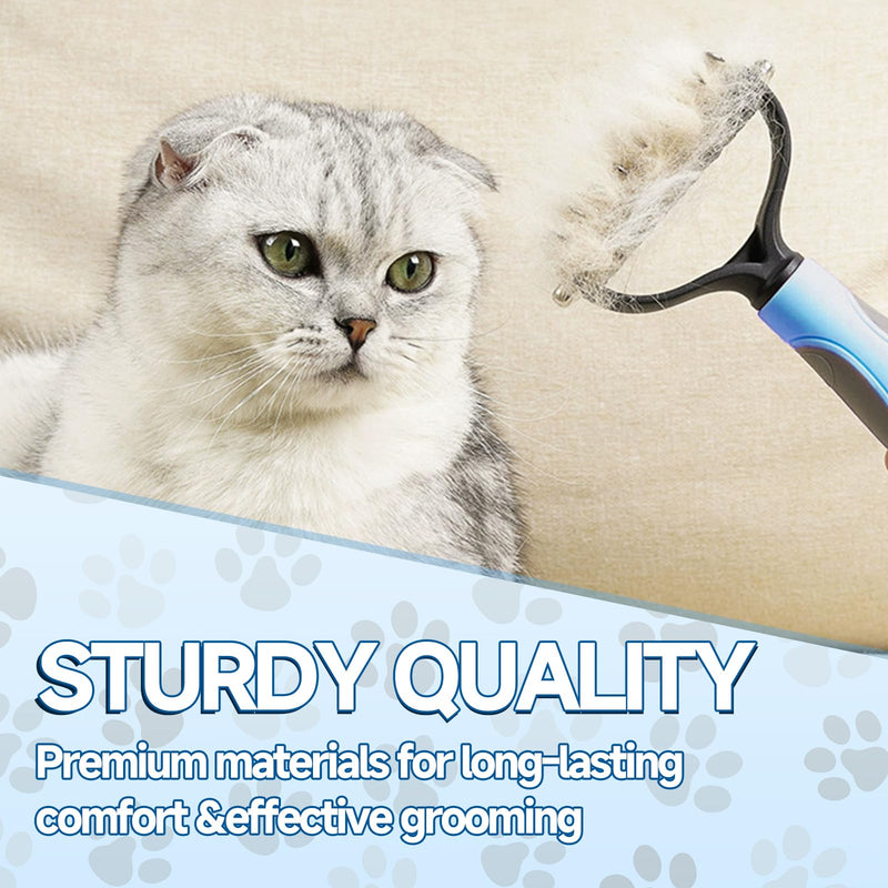 Pet grooming brush metal bottom hair rake, double-sided ultra wide dog brush cat brush shedding, dog hair comb supplies bottom hair rake, hair removal brush, dog long hair pet hair removal tool - BeesActive Australia