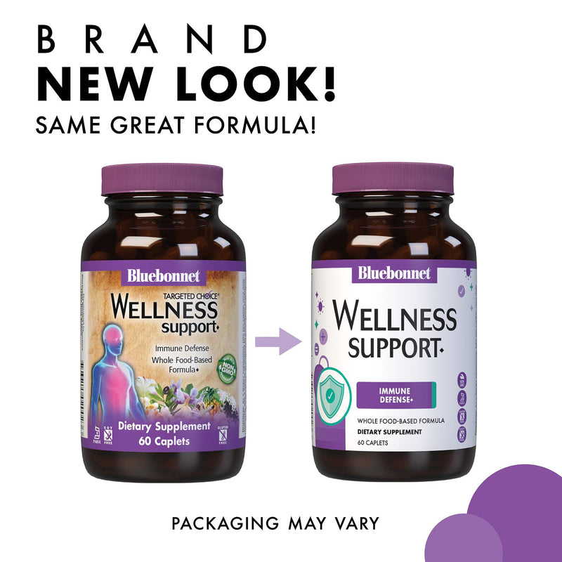 Bluebonnet Nutrition Targeted Choice Wellness Support, Immune Defense Whole Food-Based Formula, Seasonal Support, Soy-Free, Gluten-Free, Kosher, Non-GMO, Dairy-Free, Vegetarian, 60 Caplets, 30 Serving | Immune Defense Whole Food-Based Formula; Non-GMO,...