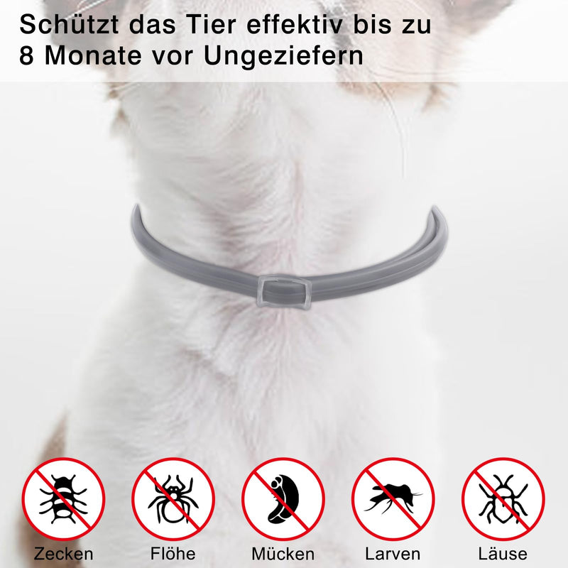 DEWEL 2pcs dog tick collar, tick collar for cats, natural tick collar for dogs and cats, reflective collar against ticks and fleas, flea collar against ticks, mites - BeesActive Australia