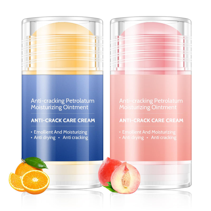 2Pcs Crack Feet Prevention Stick, Moisturizing and Hydrating Foot and Hand Balm, Remove Dead Skin Softening and Nourishing Anti-Cracking Foot Cream for Feet Elbows Knees 2pcs