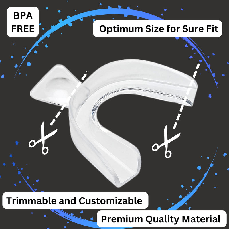 Teeth Whitening Trays 4 Pcs with 2 Travel Storage Cases BPA Free Moldable Trimmable Thin Mouth Trays Dental Tooth Whitener Bleaching Trays - BeesActive Australia