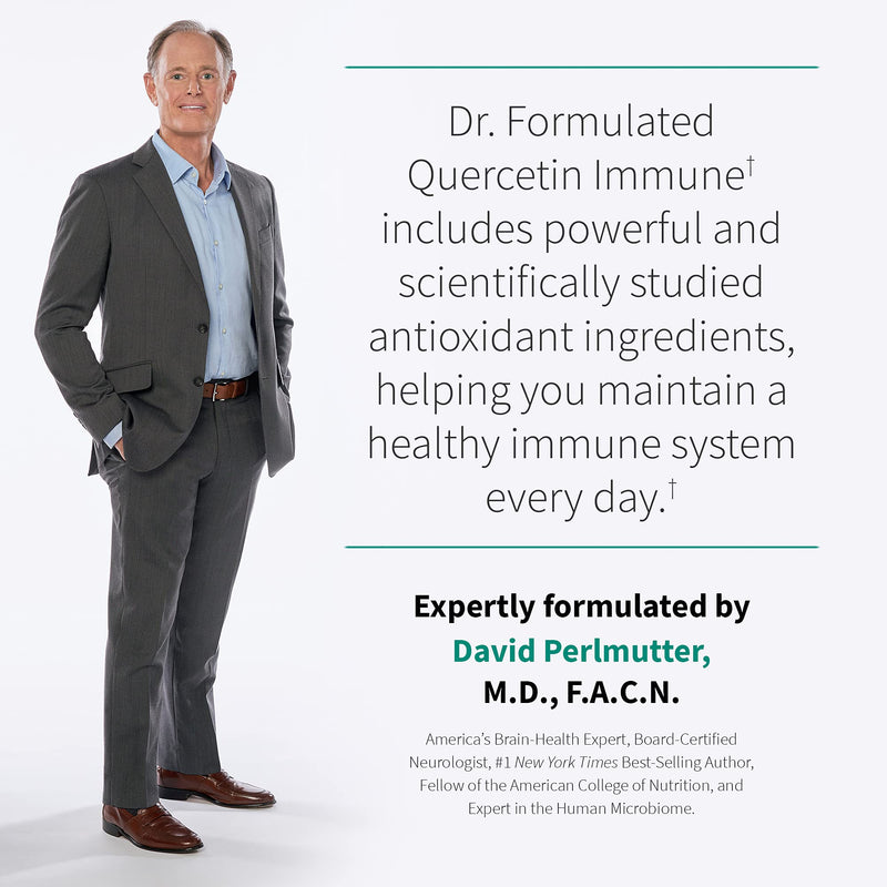 Garden of Life Quercetin Once Daily Immune System Support Supplement with Vitamin C,D & Probiotics – Dr Formulated-Immune Health,Respiratory and Skin Health,Gluten Free,Non GMO-30 Tablets,(Pack of 2) 3.52 Ounce (Pack of 2)