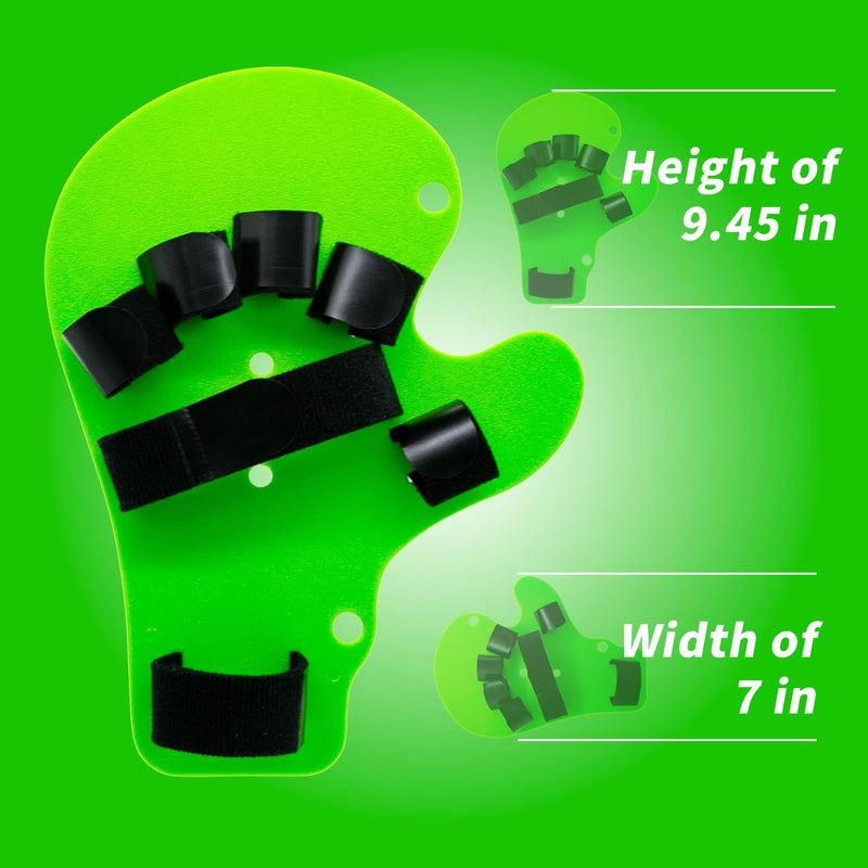 Resting Hand Splint with Finger Support,Brace for Stroke RecoveryFinger Straightener Extender, Hand Therapy Equipment (Fits Right or Left) 1Pcs