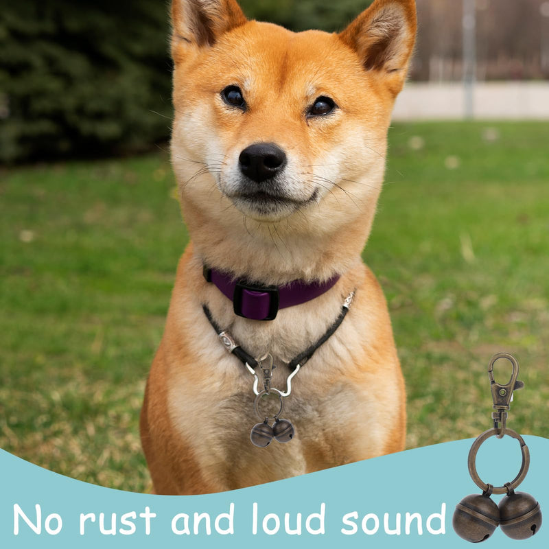 Loud cat dog bells pet tracker bells for crafts cat bells dog bells cat and dog bells for collar training with rotating carabiner clasp - BeesActive Australia
