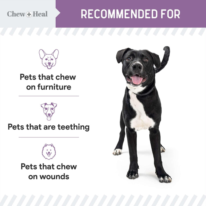 No Chew Spray for Dogs, 8 oz - No Sting, Alcohol Free Bitter Dog and Cat Deterrent - Anti Chew Spray for Furniture, Hot Spots, and More 1 Pack