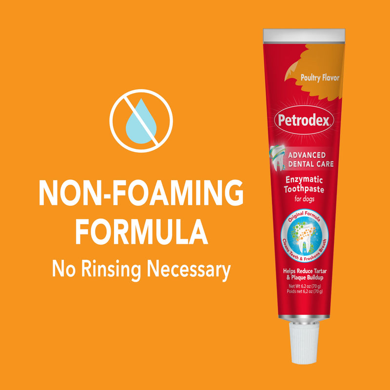 Petrodex Toothpaste for Dogs & Puppies, Cleans Teeth and Fights Bad Breath, Reduces Plaque and_Tartar Formation, Enzymatic Toothpaste, Peanut Flavor, 2.5oz (Pack of 2) 2.5 Ounce (Pack of 2)