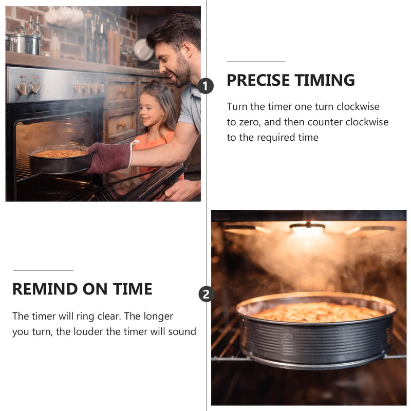 HANABASS Mechanical Kitchen Timer 60 Minutes Rotating Countdown Timer for Cooking Baking and Home Use Easy to Read Numbers Loud Alarm Battery-Free Design Compact 3.14X2.59X2.40 Inch - BeesActive Australia
