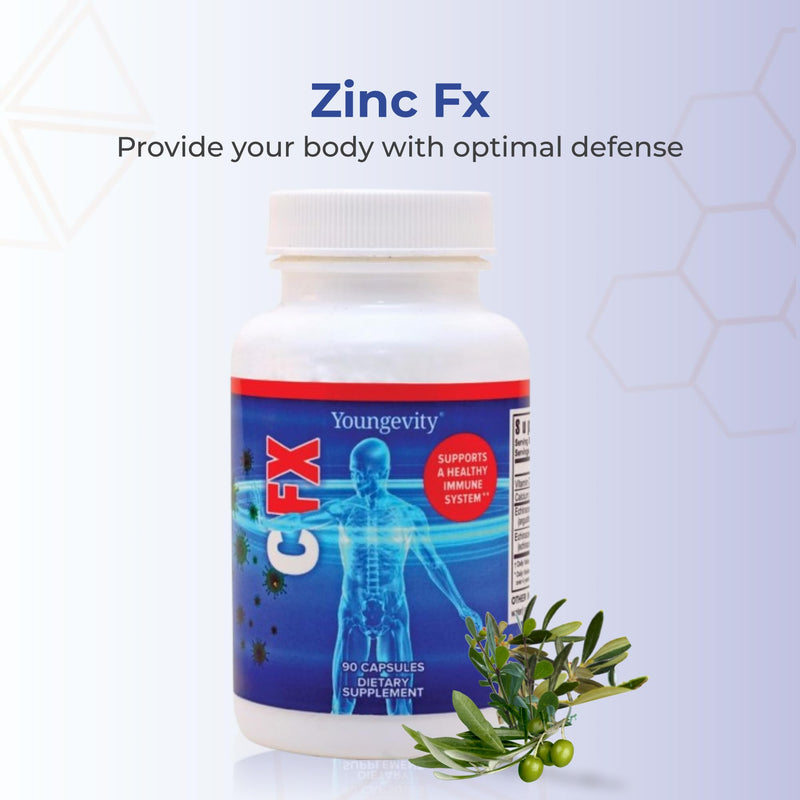 Youngevity C-FX Vitamin C 500mg with Echinacea Immune Support, 90 Capsules | Vitamin C 500mg, echinacea extract, immune support, pH-balanced formula, antioxidant protection, daily wellness, 90 capsules