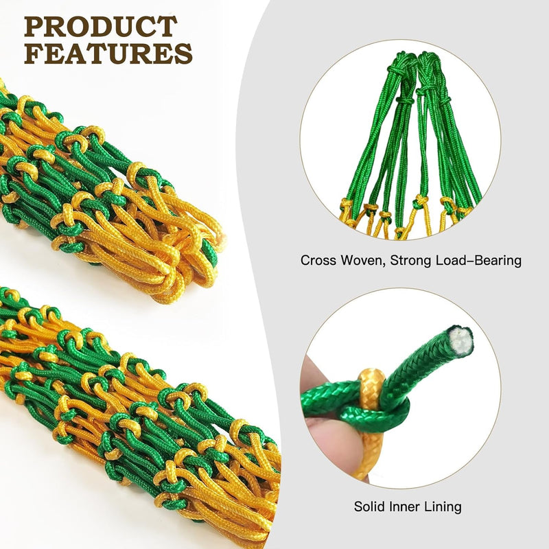 2PCS Hay Net for Horses,Slow Feed Hay Bag for Horses Goat Sheep,Hanging Hay Feeder Bag for Horses Stable Stall Paddock Rest Toy Green - BeesActive Australia