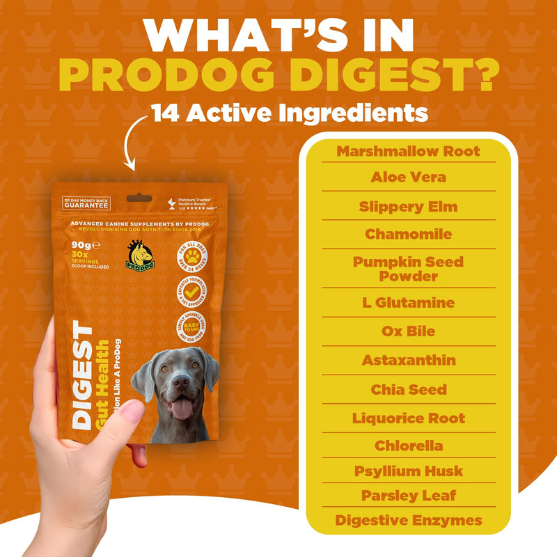 ProDog Digest Gut & Digestive Health with Prebiotics & Fibre Supplement (90 Gram) 90 Gram