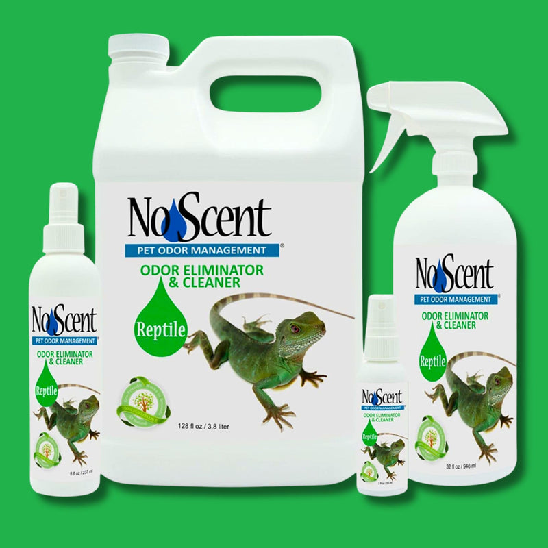 No Scent Reptile Tank Cleaner Spray & Pet Odor Management for Bearded Dragon, Turtle, Lizard Terrarium Freshener (2 Fl Oz / 59 mL) 2 Fl Oz (Pack of 1) - PawsPlanet Australia