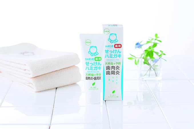 Non-medicinal Product: Shabondama Soap Toothpaste, 2.8 oz (80 g), Naturally Derived Fragrance, No Synthetic Surfactants - BeesActive Australia