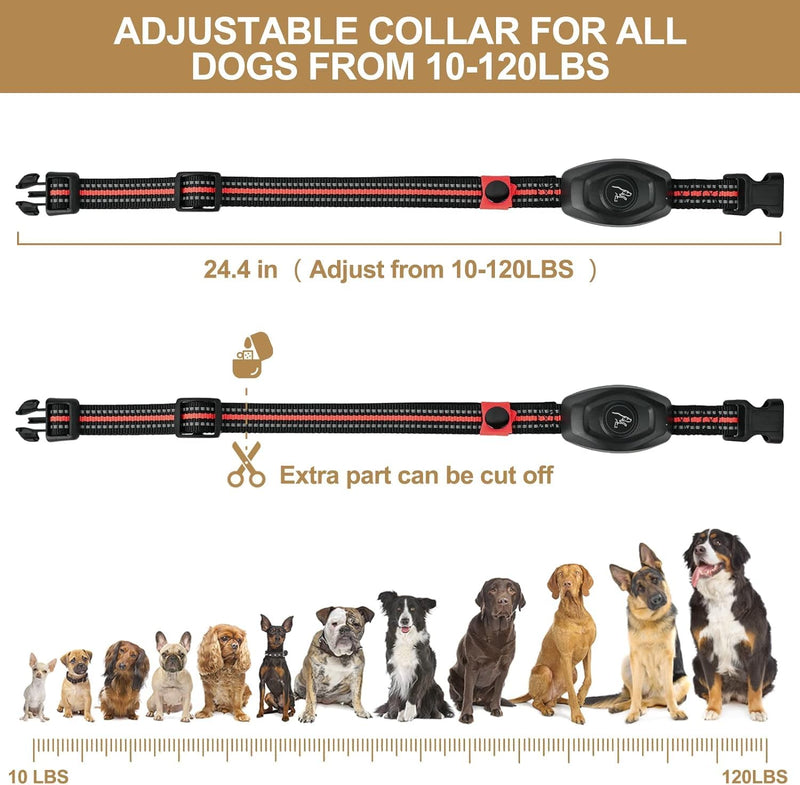 Dog Shock Collar - 2 in 1 Bark Collar with Remote, w/3 Remote Training Modes, Beep, Vibration 1300Ft Dog Training Collar for for Small Medium Large Dogs (DB4001B) DB4001B - BeesActive Australia