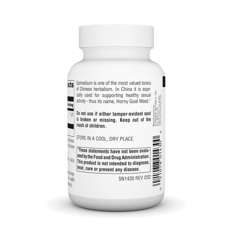 Source Naturals Horny Goat Weed (EPIMEDIUM) Supports Sexual Vitality* 1,000 MG ‚Ä¢ 60 Tablets