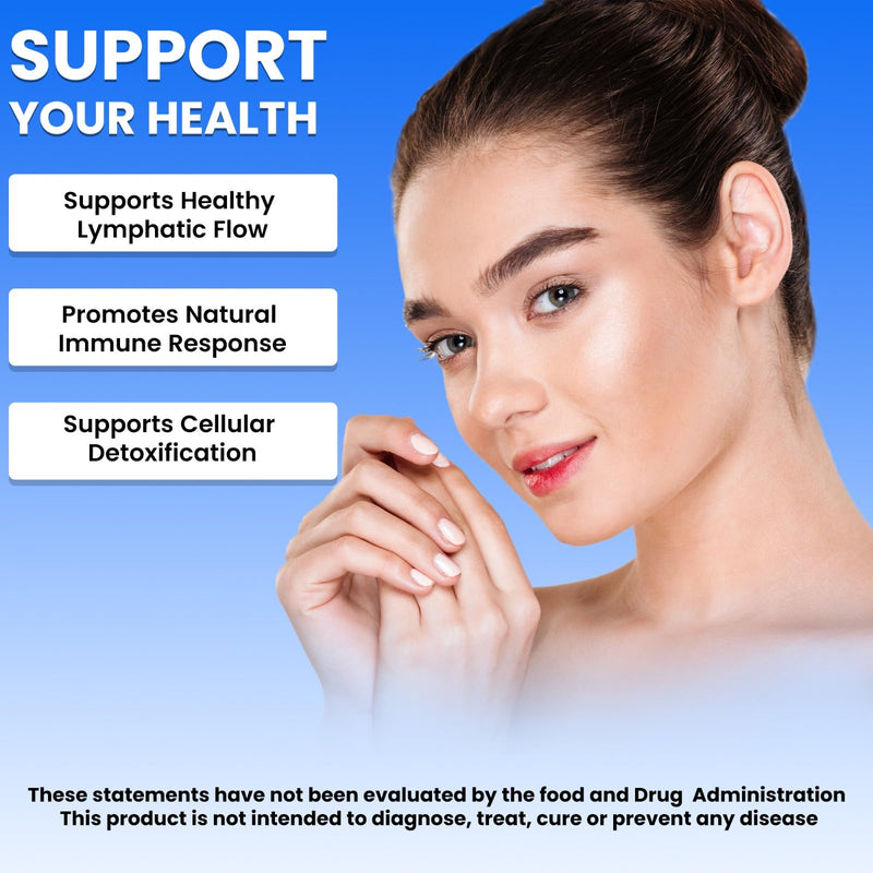 Liposomal Lymphatic Drainage Drops, 26-in-1 Support, 2oz | Liquid Lymphatic Support Drops With Echinacea, Turmeric, Elderberry, And Dandelion For Immune And Lymph System Support