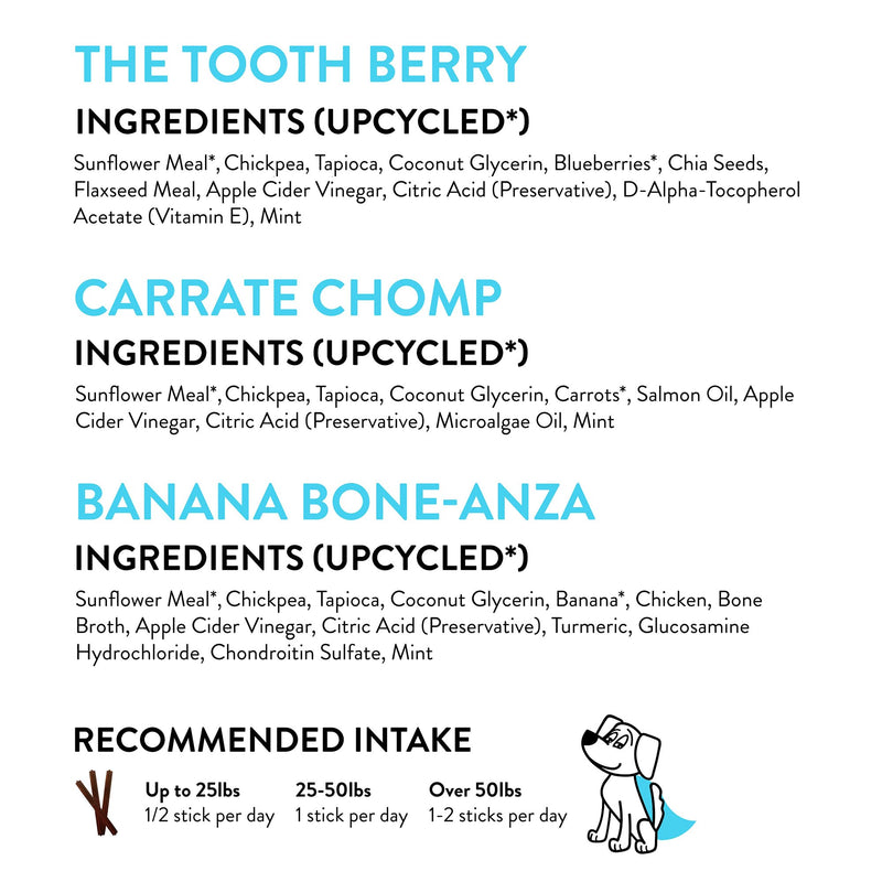 Shameless Pets Dental Treats for Dogs, Variety (3-Pack) - Healthy Dental Sticks for Teeth Cleaning & Fresh Breath - Dog Bones Dental Chews Free from Grain, Corn & Soy - PawsPlanet Australia
