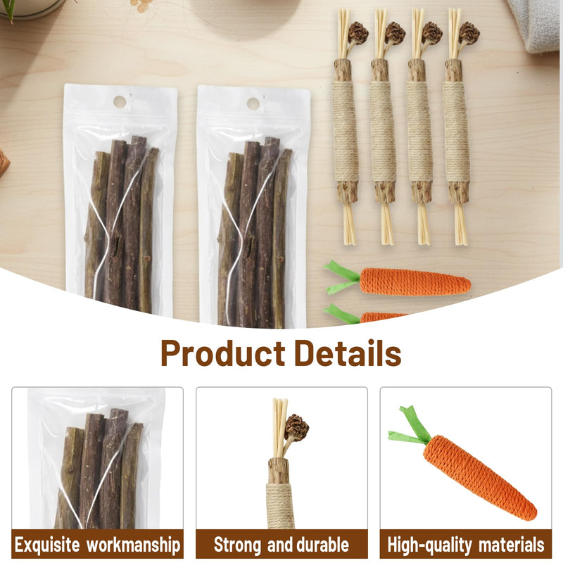 16 PCS Silvervine Sticks for Cats, Dental Chew Tools, Mood Relief for Indoor Cats, Cat Chew Sticks Set with Nice Materials