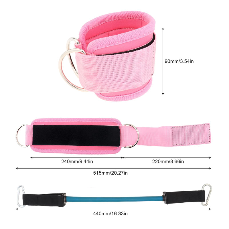 Ankle Resistance Bands with Cuffs, Ankle Bands for Working Out, Ankle Resistance Band, 5 Resistance Levels Glutes Workout Equipment, Butt Exercise Equipment for Women Legs and Glutes