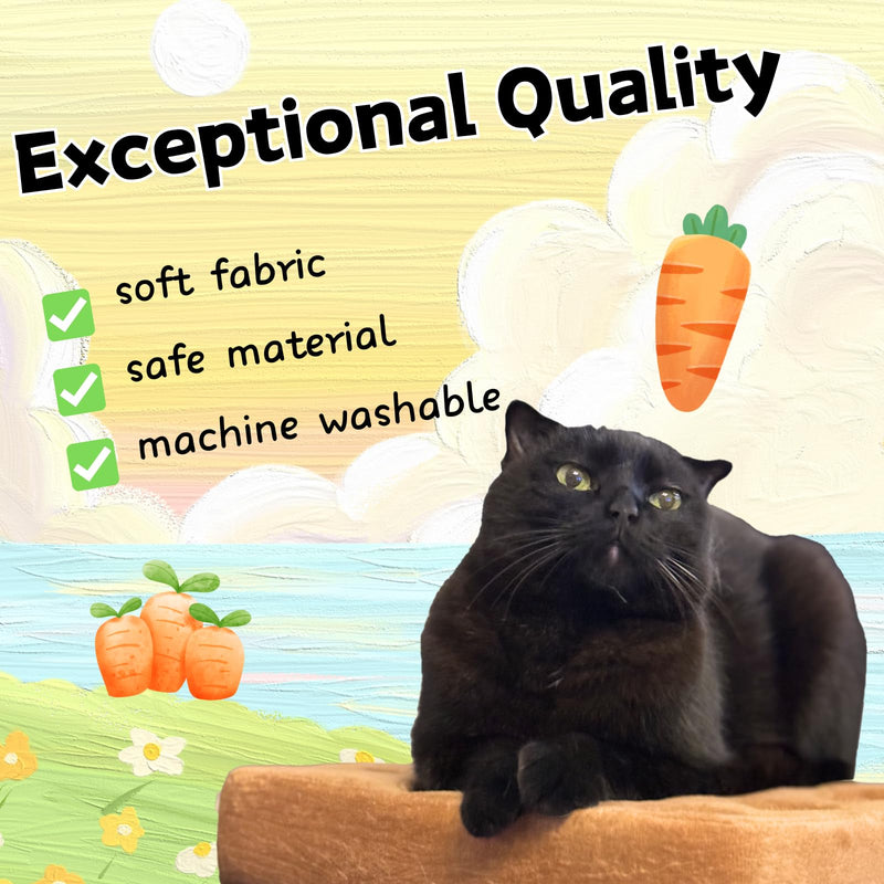 Carrot Catnip Cat Toys, Interactive Feather Cat Toys for Indoor Cats, Cat Puzzle Toys for Boredom and Mental Stimulation, 12 Squeaky Carrots with Treat Pockets and 12 Catnip Tea Bags Carrot Puzzle + Catnip - BeesActive Australia