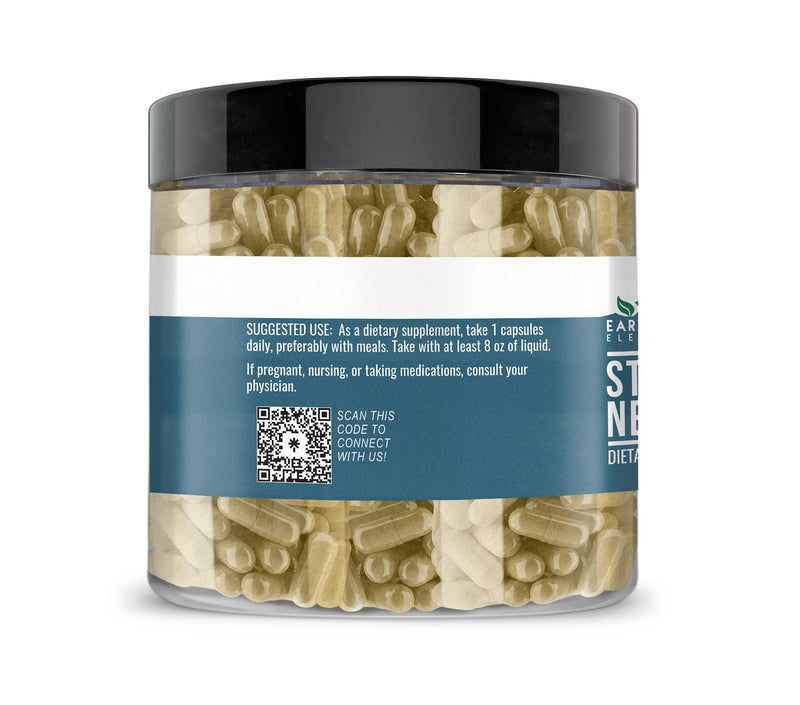 Earthborn Elements Stinging Nettle Leaf 200 Capsules, Pure & Undiluted, No Additives 200 Count (Pack of 1)