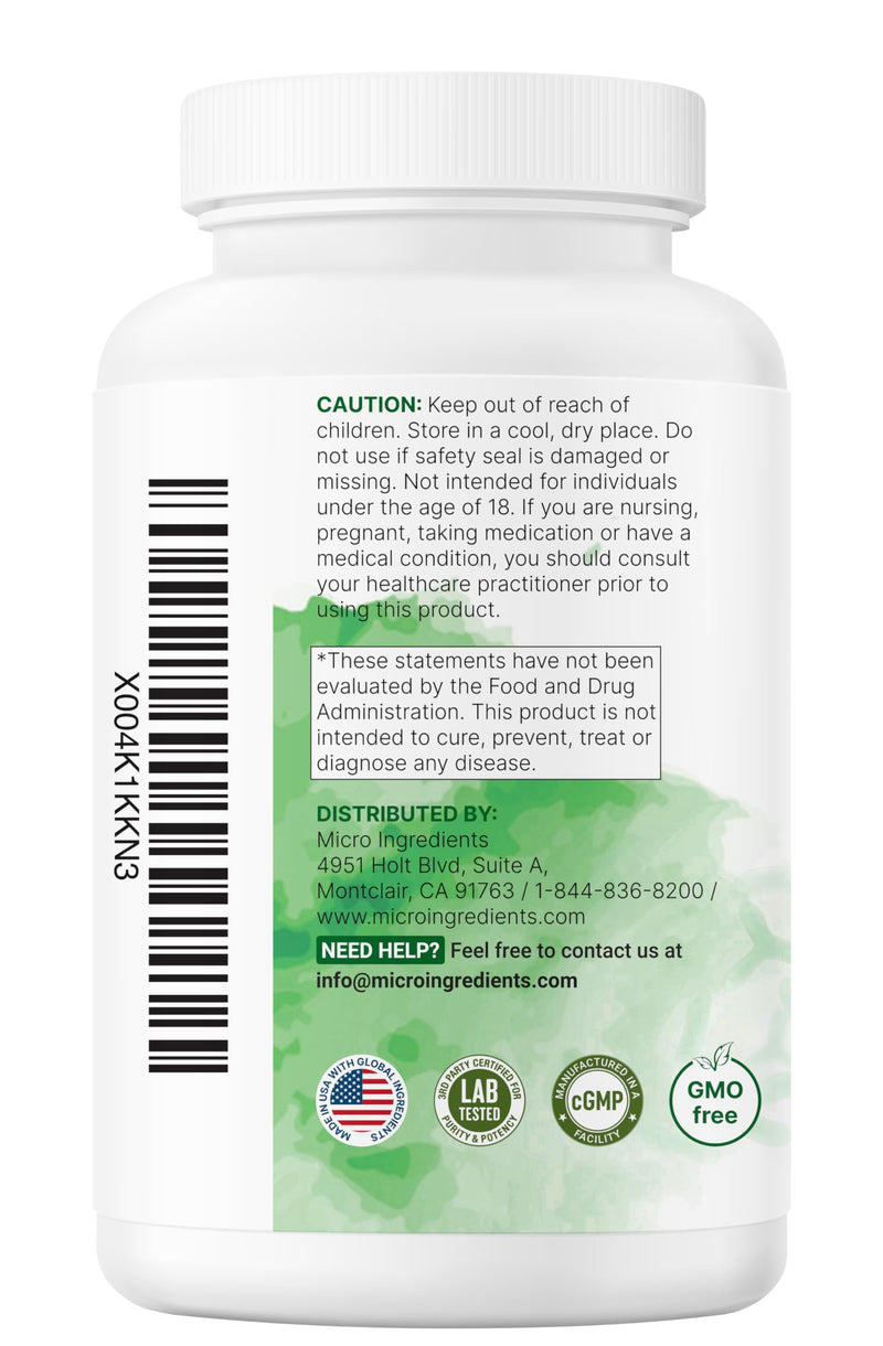 Micro Ingredients Probiotics 200 Billion CFU, 120 Veggie Capsules | Mega Probiotics for Men & Women | 40 Strains with Prebiotics, Postbiotics & Digestive Enzymes | Gut, Immune & Digestive Health