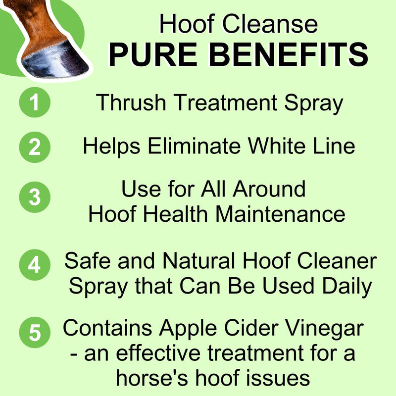 Horse Hoof Cleaner, Thrush and White Line Treatment for Horses, Hoof Cleanse, All Natural Horse Hoof Care Products to Maintain A Healthy Hoof 32oz refill - BeesActive Australia