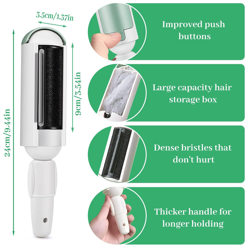 Lint roller for pet hair, FainFun washable lint roller for pet hair, lint brush reusable, pet hair remover roll pet hair remover for living room sofa and car seats - BeesActive Australia
