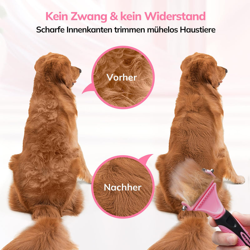 morpilot cat brush for gentle, precise hair removal. Suitable as a cat brush for long hair. Cat brush for short hair against matting. Pleasantly massaging undercoat brush for dogs. Pink - BeesActive Australia