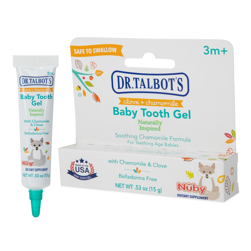 Dr. Talbot's Baby Tooth Gel for Sore Gums, Naturally Inspired, .53 Oz, Benzocaine Free, Belladonna Free Day Time 0.53 Ounce (Pack of 1) - BeesActive Australia