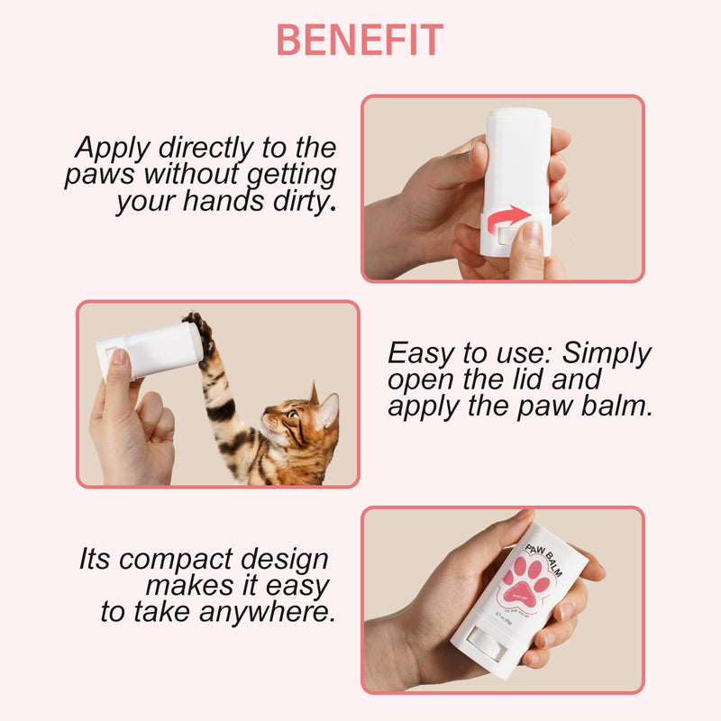 Paw Balm for Dogs and Cat, Pet Nose and Paw Cream, Soother & Moisturizer for Dry, Itchy, Irritated, Cracked Nose, Paws, Elbow, 20 g
