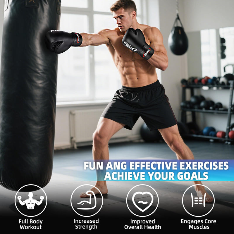 Boxing Gloves for Men and Women, Pro Training Sparring Muay Thai Gloves, Adults Heavy Punching Bag Gloves for Boxing Kickboxing Mixed Martial Arts MMA Training, Multi Layered, Ventilated 16 OZ